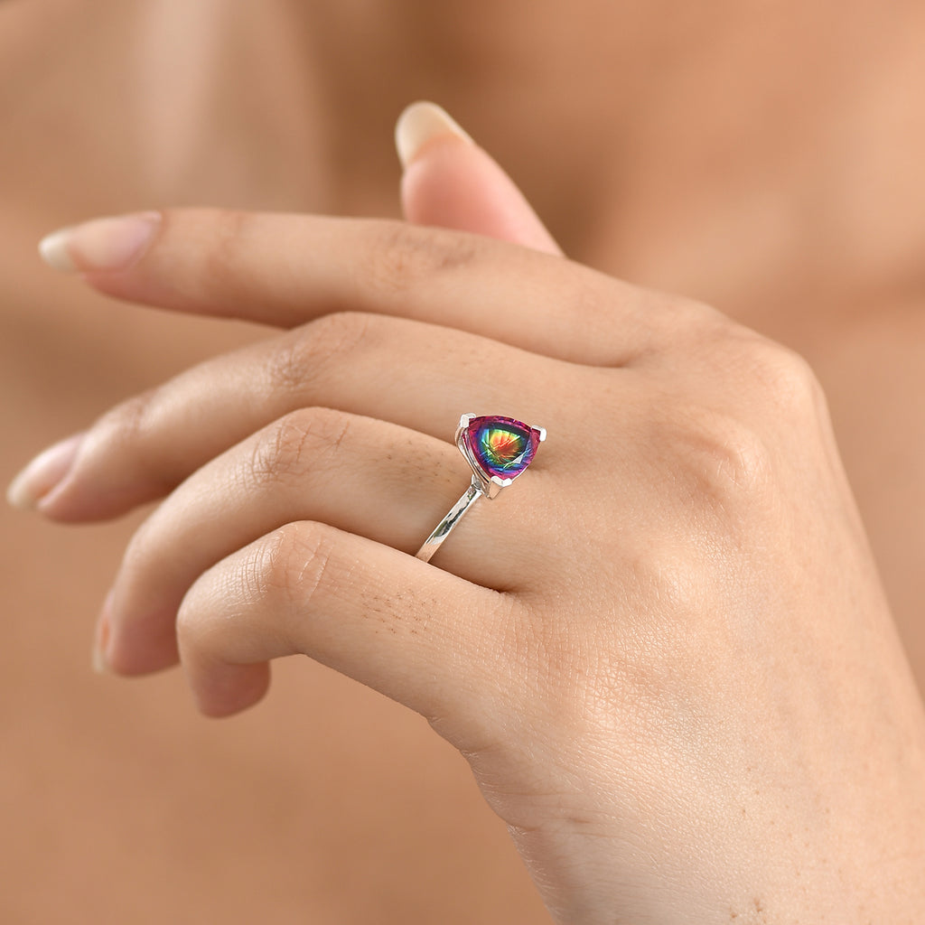 D'Joy Nebula Quartz Doublet Solitaire Ring in Platinum Overlay Sterling Silver 2.96 Ct._8374495_2