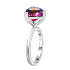 D'Joy Nebula Quartz Doublet Solitaire Ring in Platinum Overlay Sterling Silver 2.96 Ct._8374495_3