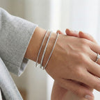 D'Joy - Moissanite Tennis Bracelet (Size 6.5) with Lobster Clasp in Rhodium Overlay Sterling Silver 2.00 Ct_8374645_1