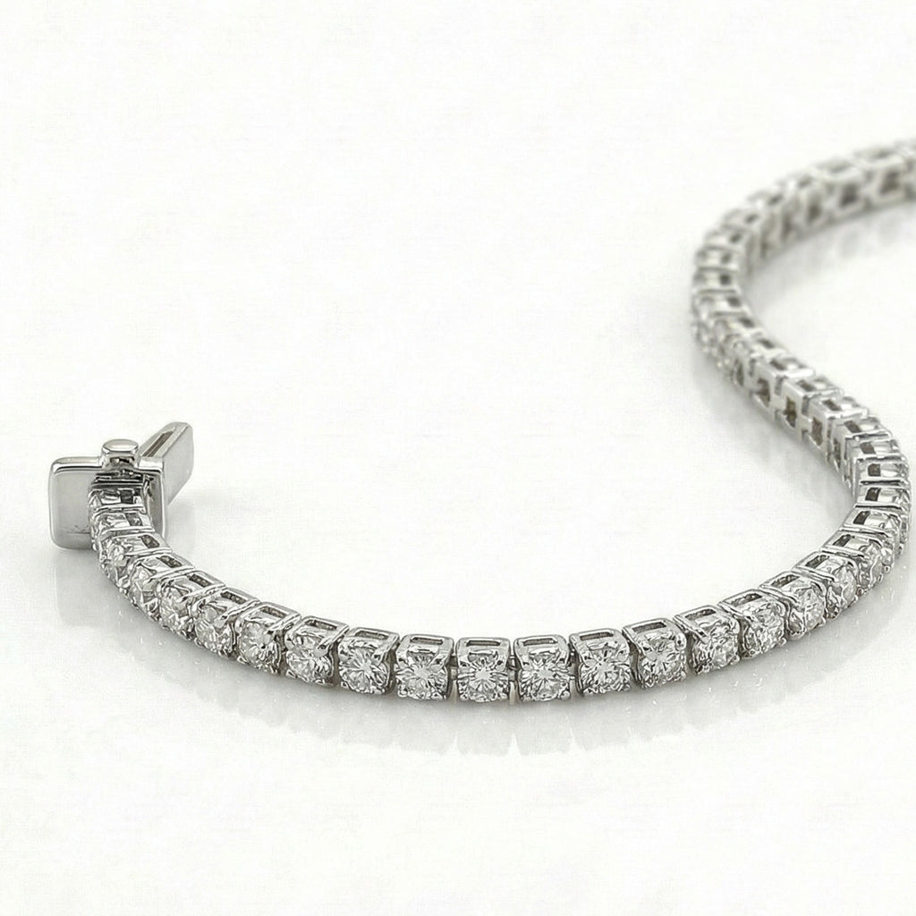 D'Joy - Moissanite Tennis Bracelet (Size 6.5) with Lobster Clasp in Rhodium Overlay Sterling Silver 2.00 Ct_8374645_6
