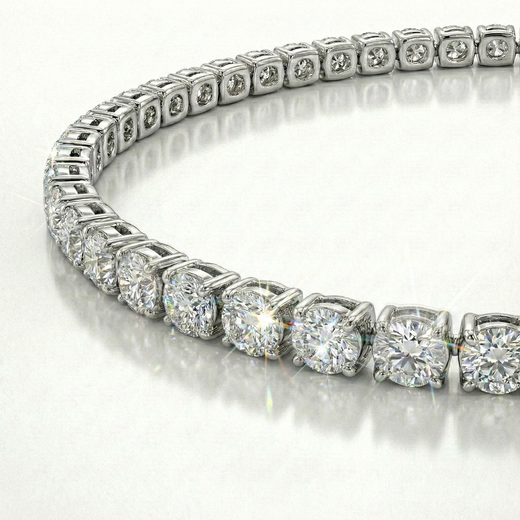 D'Joy - Moissanite Tennis Bracelet (Size 6.5) with Lobster Clasp in Rhodium Overlay Sterling Silver 2.00 Ct_8374645_7