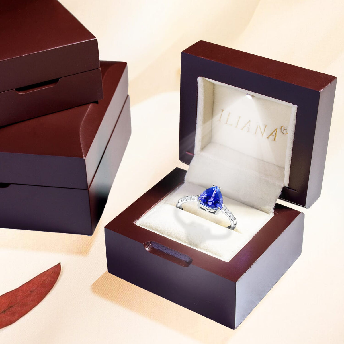 Iliana 18K W Gold AAA Tanzanite, White Diamond SI Ring, Gold Wt.2.8 Gms  2.050  Ct. 8375309 7