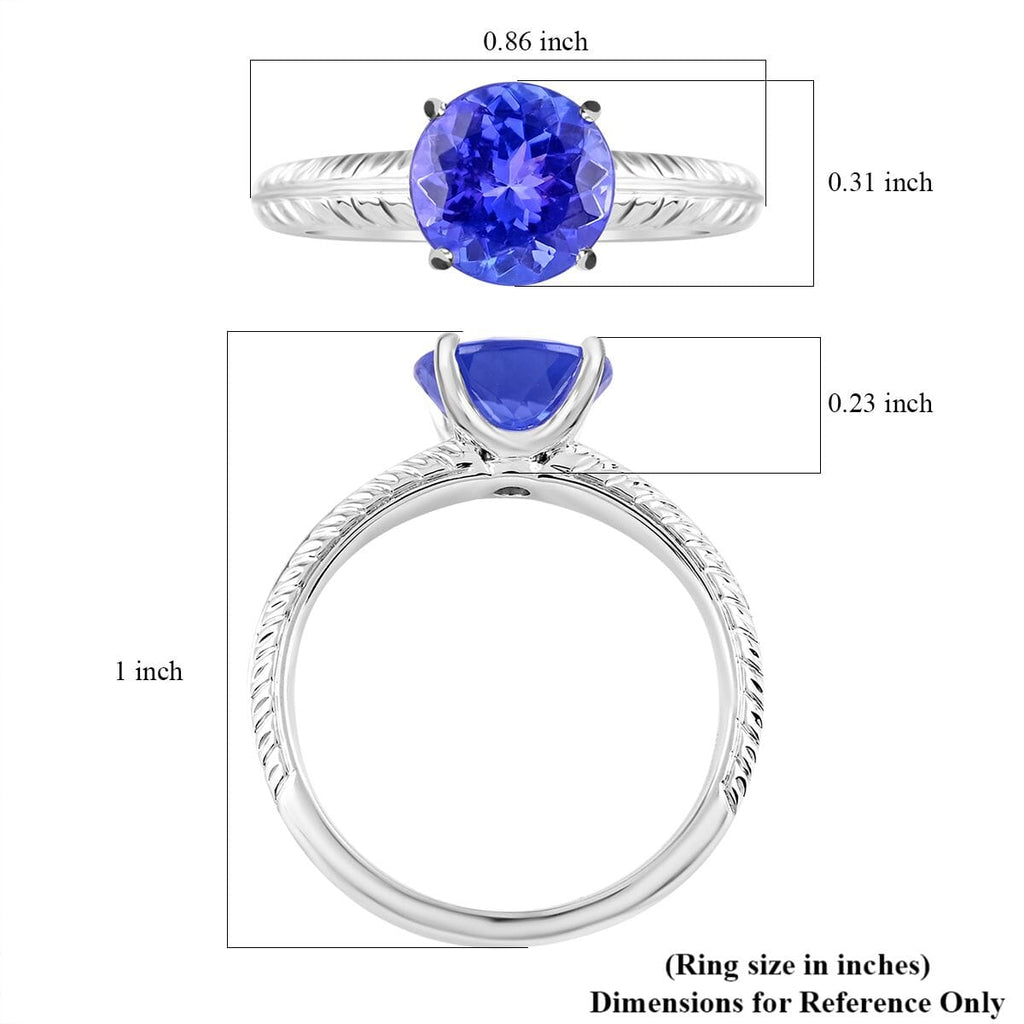 950 Platinum AAAA Tanzanite Ring, Platinum Wt.4.77 Gms  1.500  Ct._8375331_4