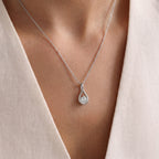 Luxuriant - Lab Grown Diamond (SI/G-H) Solitaire Pendant in Rhodium Overlay Sterling Silver 0.60 Ct._8375584_5