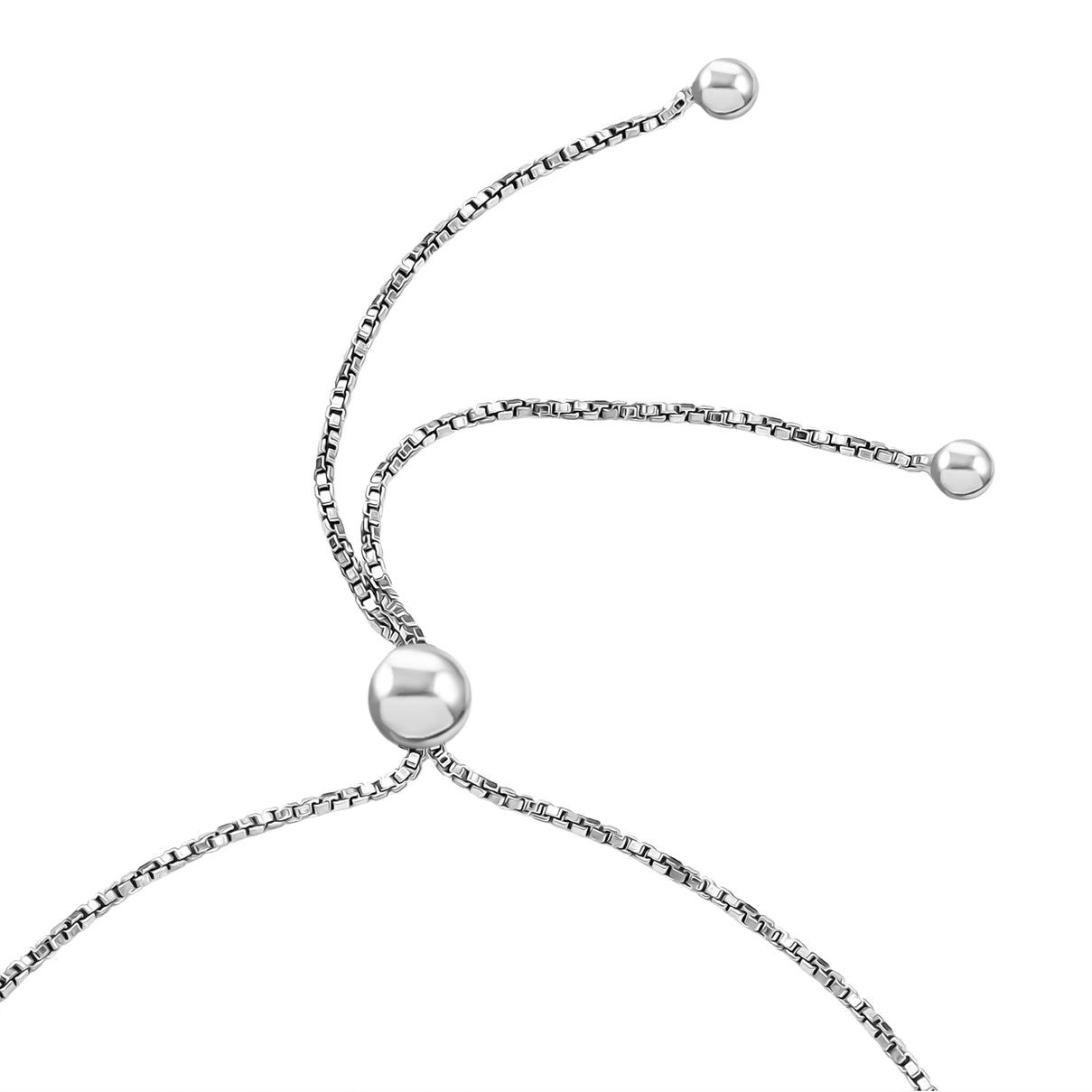 LUXURIANT 0.5 Ct. Lab Grown Diamond Line Bracelet in Rhodium Overlay Sterling Silver (SI-GH) 8375721 4