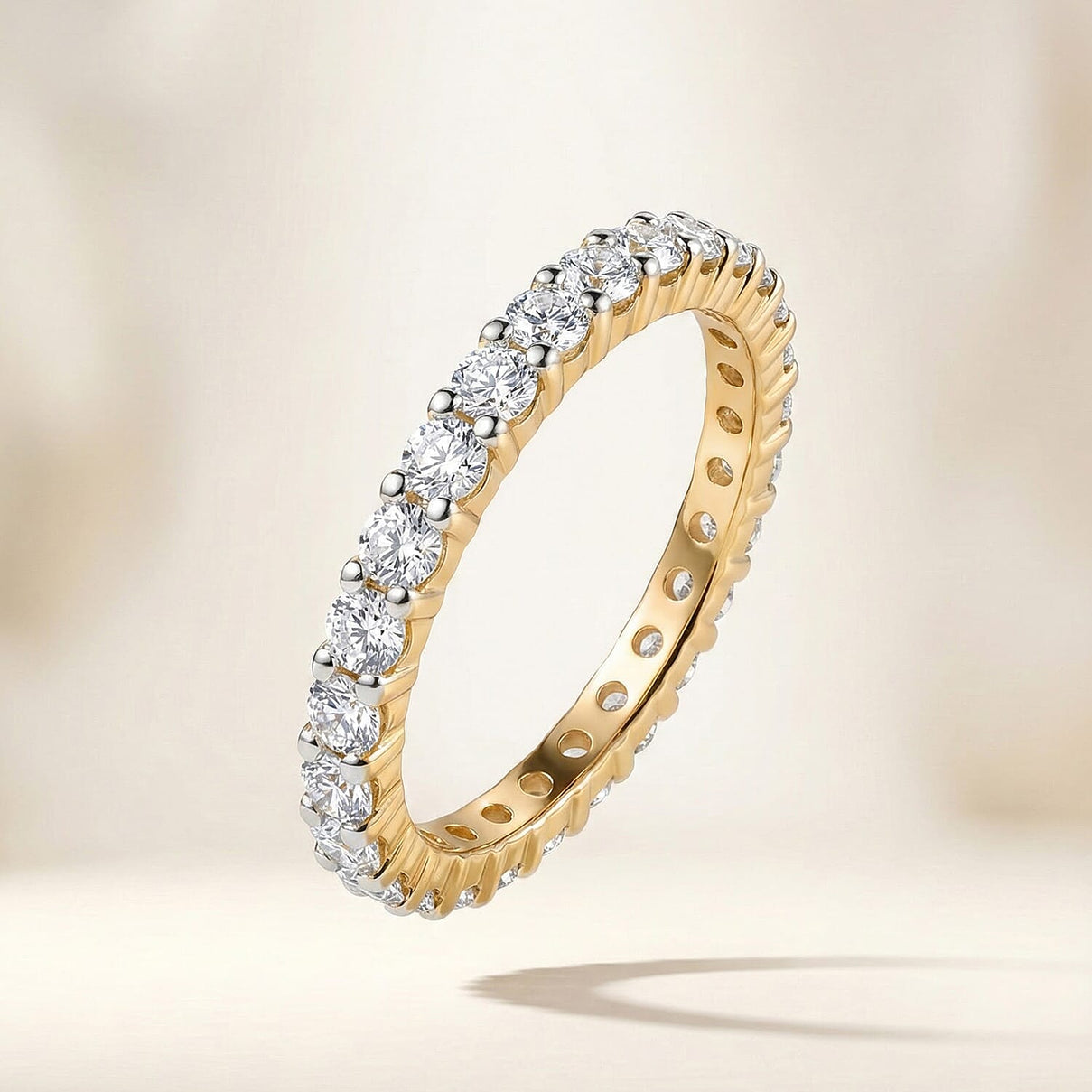 1.2 Ct. Moissanite  Ring in 925 White Silver 8376946 5