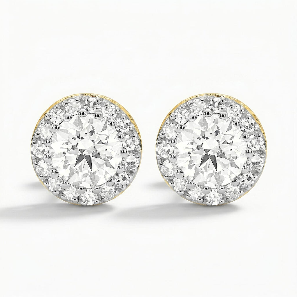 NY Close Out- 14K Yellow Gold Lab Grown Diamond (VS-GH) Earring with Push Back 2.00 Ct.