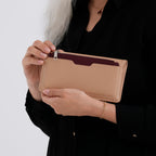 La Marey - Set of 2 RFID Blocking Wallet & Card Holder - Khaki & Burgundy_8377008_3