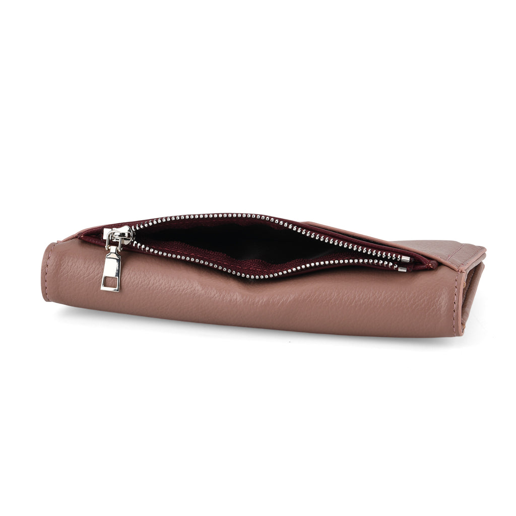 La Marey - Set of 2 RFID Blocking Wallet & Card Holder - Mauve & Burgundy_8377011_5