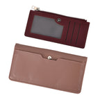 La Marey - Set of 2 RFID Blocking Wallet & Card Holder - Mauve & Burgundy_8377011_6