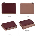 La Marey - Set of 2 RFID Blocking Wallet & Card Holder - Mauve & Burgundy_8377011_7