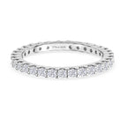 D'Joy - Moissanite Full-Eternity Band Ring in Rhodium Overlay Sterling Silver_8377013