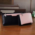 La Marey - Set of 2 RFID Blocking Wallet & Card Holder - Black & Pink_8377065_1