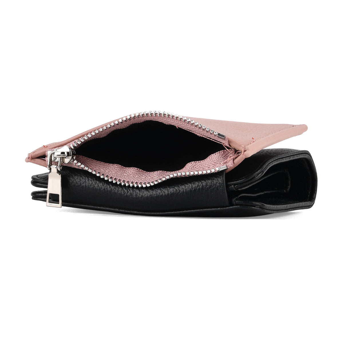 La Marey - Set of 2 RFID Blocking Wallet &amp; Card Holder - Black &amp; Pink 8377065 8