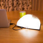 Portable 360-Degree Folding LED Book Light & Decorative Night Lamp (Battery & Micro-USB) - Black_8377291_1