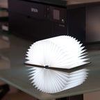Portable 360-Degree Folding LED Book Light & Decorative Night Lamp (Battery & Micro-USB) - Black_8377291_2