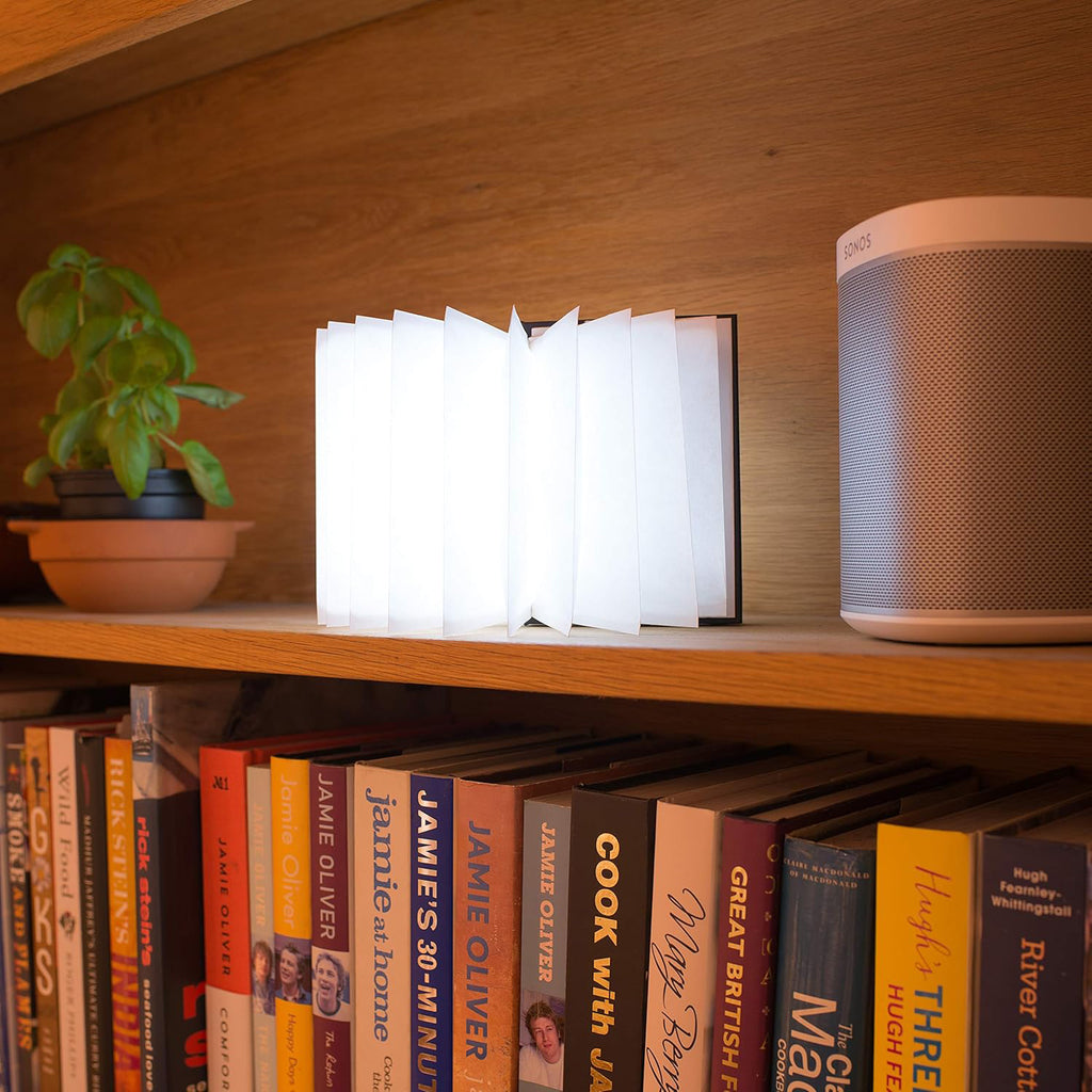 Portable 360-Degree Folding LED Book Light & Decorative Night Lamp (Battery & Micro-USB) - Black_8377291_3