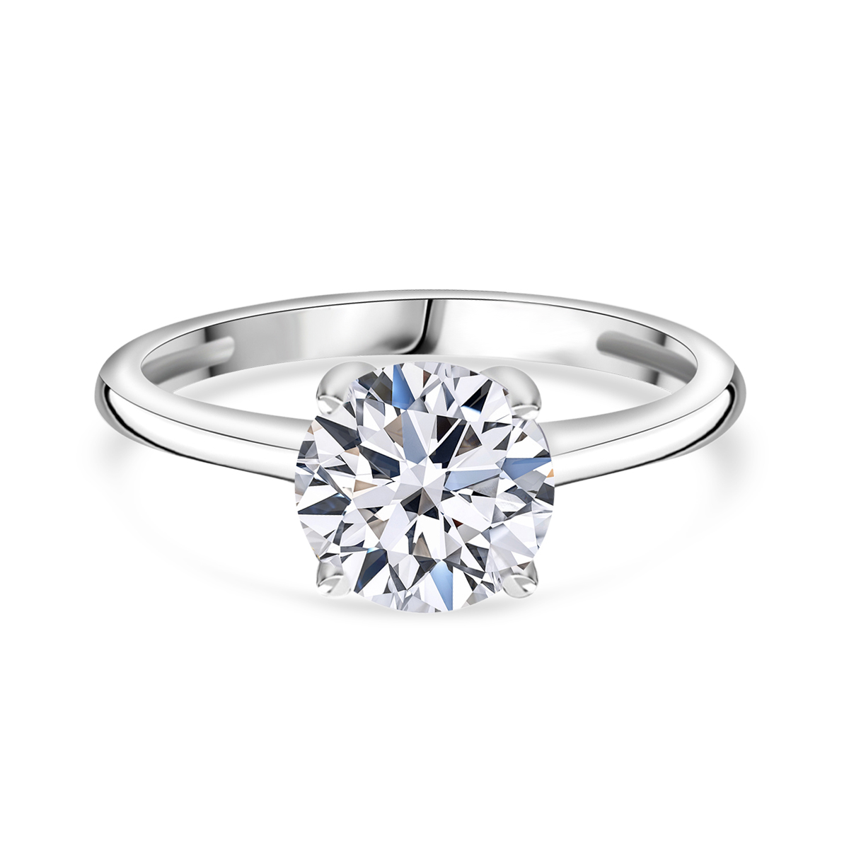 9K White Gold I1-GH Lab Grown Diamond Ring 2.00 Ct. 8377396 0