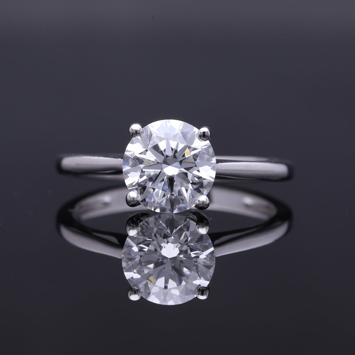 9K White Gold I1-GH Lab Grown Diamond Ring 2.00 Ct. 8377396 2