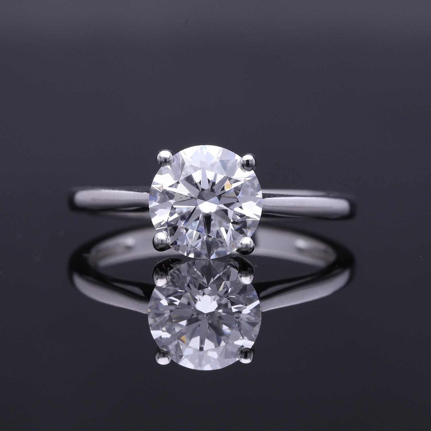 9K White Gold I1-GH Lab Grown Diamond Ring 2.00 Ct. 8377396 2