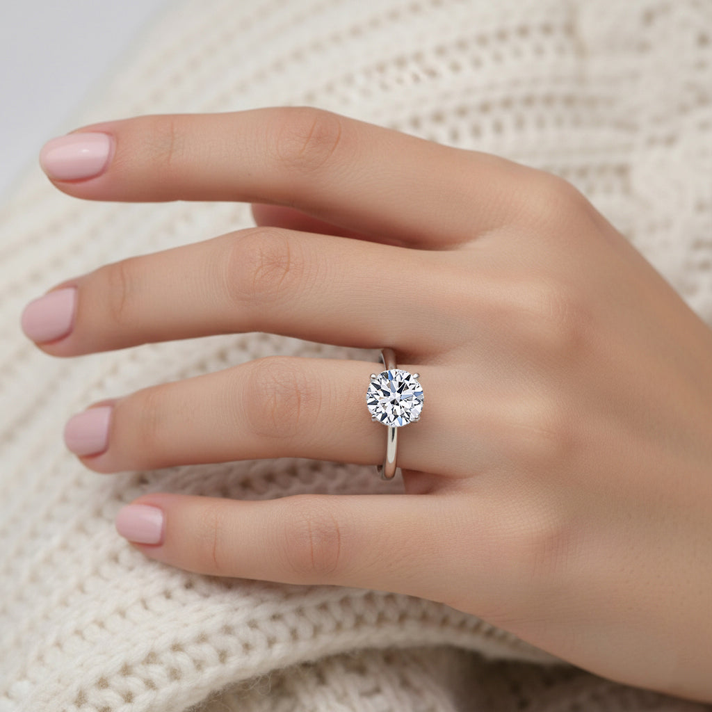 9K White Gold I1-GH Lab Grown Diamond Ring 2.00 Ct. 8377396 3