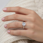 9K White Gold Lab Grown Diamond (I1-I2/GH) Solitaire Ring 2.00 Ct._8377396_2