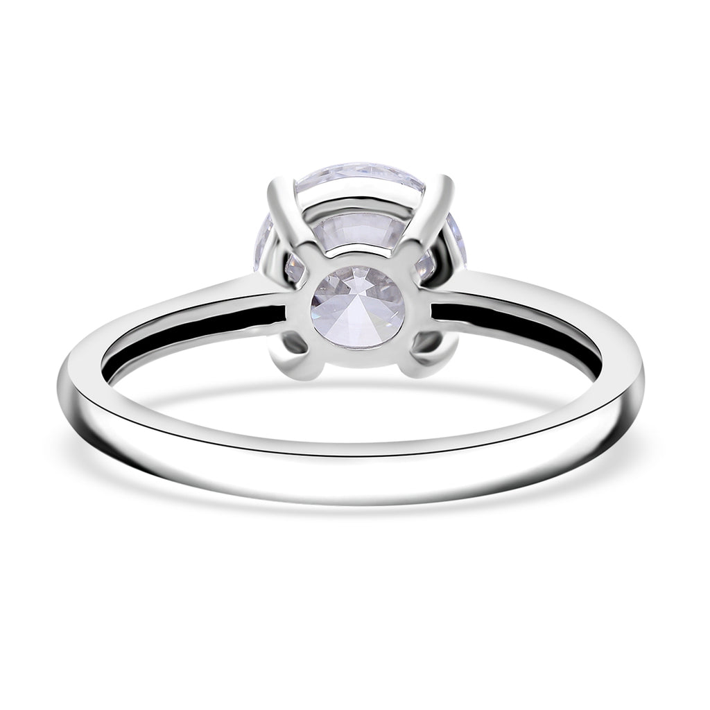 9K White Gold Lab Grown Diamond (I1-I2/GH) Solitaire Ring 2.00 Ct._8377396_3