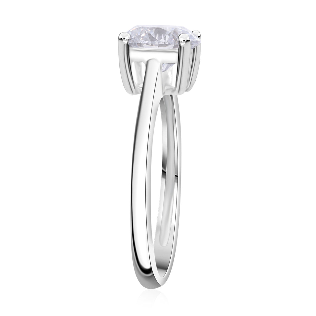 9K White Gold Lab Grown Diamond (I1-I2/GH) Solitaire Ring 2.00 Ct._8377396_4