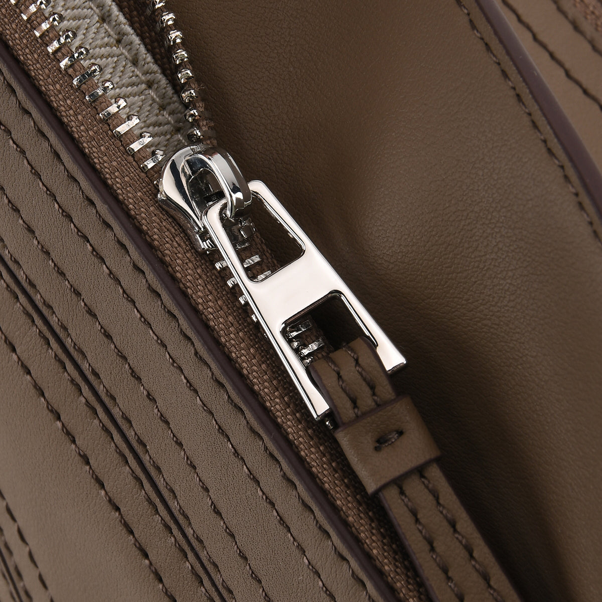 Designer Inspired - Genuine Leather Geometric Panel Handbag with 2 Detachable Straps V32653916 7