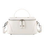 Mega Handbag Clearance Deal - Full Grain 100% Genuine Leather Handbag -White_8377461