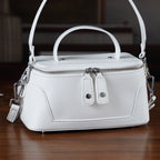 Mega Handbag Clearance Deal - Full Grain 100% Genuine Leather Handbag -White_8377461_1