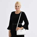 Mega Handbag Clearance Deal - Full Grain 100% Genuine Leather Handbag -White_8377461_2