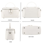 Mega Handbag Clearance Deal - Full Grain 100% Genuine Leather Handbag -White_8377461_4
