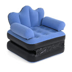 Inflatable Reclining Couch Sofa Bed with Armrest (178 cm) - Blue_8377488_5