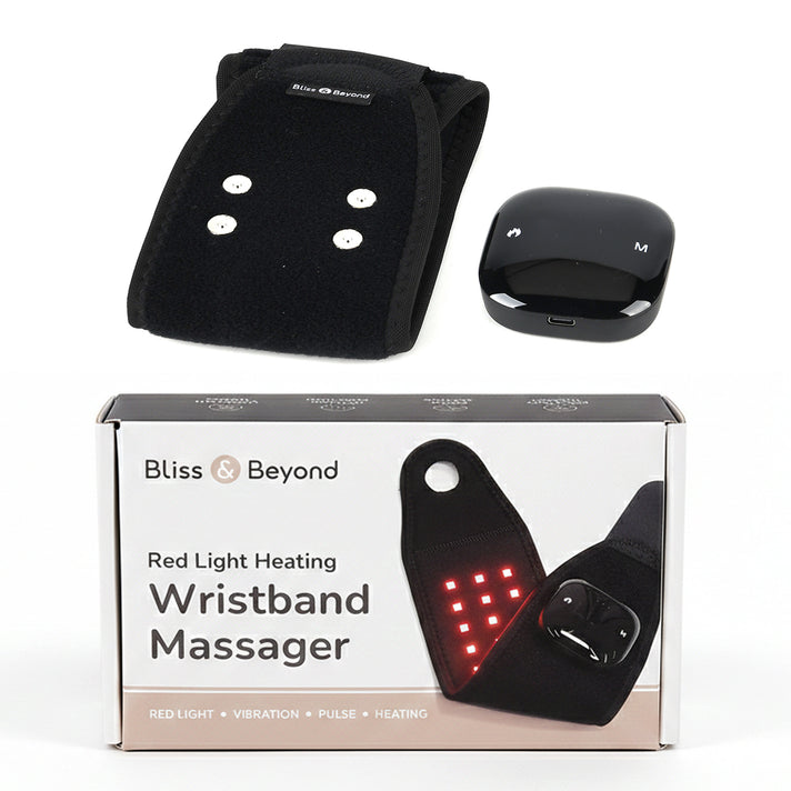 Bliss &amp; Beyond Red Light Therapy Wrist Wrap - Infrared. Vibration and Heat Modes 8377523 1