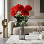 7-Heads Artificial Flower Bouquet (43cm) - Red_8377562_1