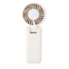 LIVMORE Portable Ice Cooling Fan - 100 Speed Rechargeable Handheld Fan with Night Light (3000mAh Battery) - Off White_8377847_3