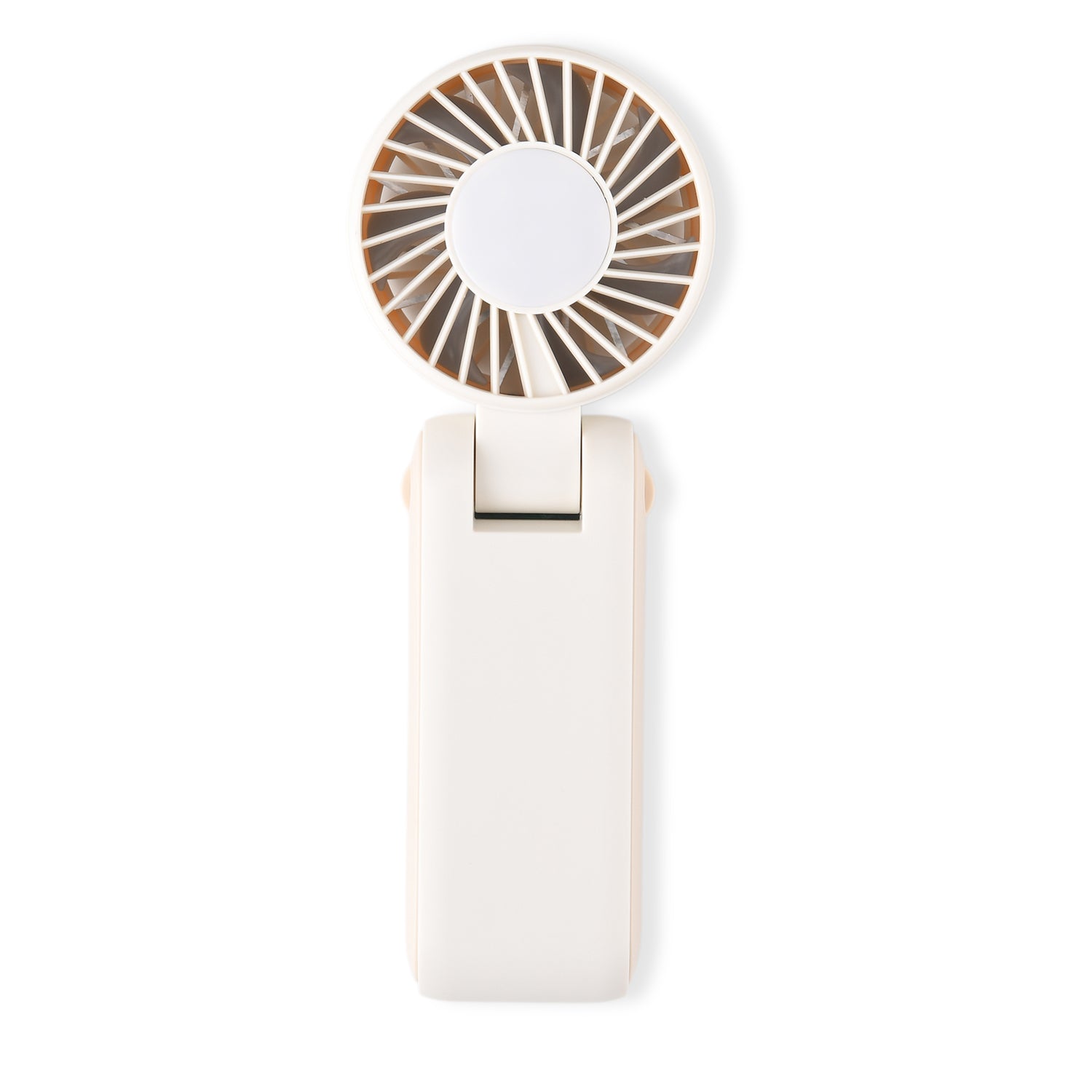 LIVMORE Portable Ice Cooling Fan - 100 Speed Rechargeable Handheld Fan with Night Light (3000mAh Battery) - Off White V32514383 4