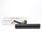 Rechargeable Wireless Vacuum Sealing Machine (1500 mAh) with 10 Bags - Black_8377866