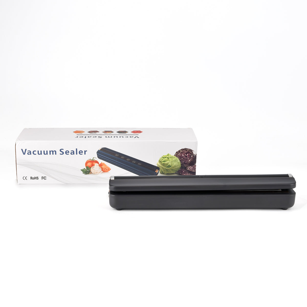 Rechargeable Vacuum Sealing Machine (1500 mAh) with 10 Bags - Black V32513926 0