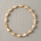 Golden Shell Pearl Beads Necklace (Size - 20) in Yellow Gold Tone_8378151_2