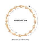 Golden Shell Pearl Beads Necklace (Size - 20) in Yellow Gold Tone_8378151_5