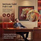 24K Gold Foil Painting of the Chaser of Light (51.5 x 44.5 cm)