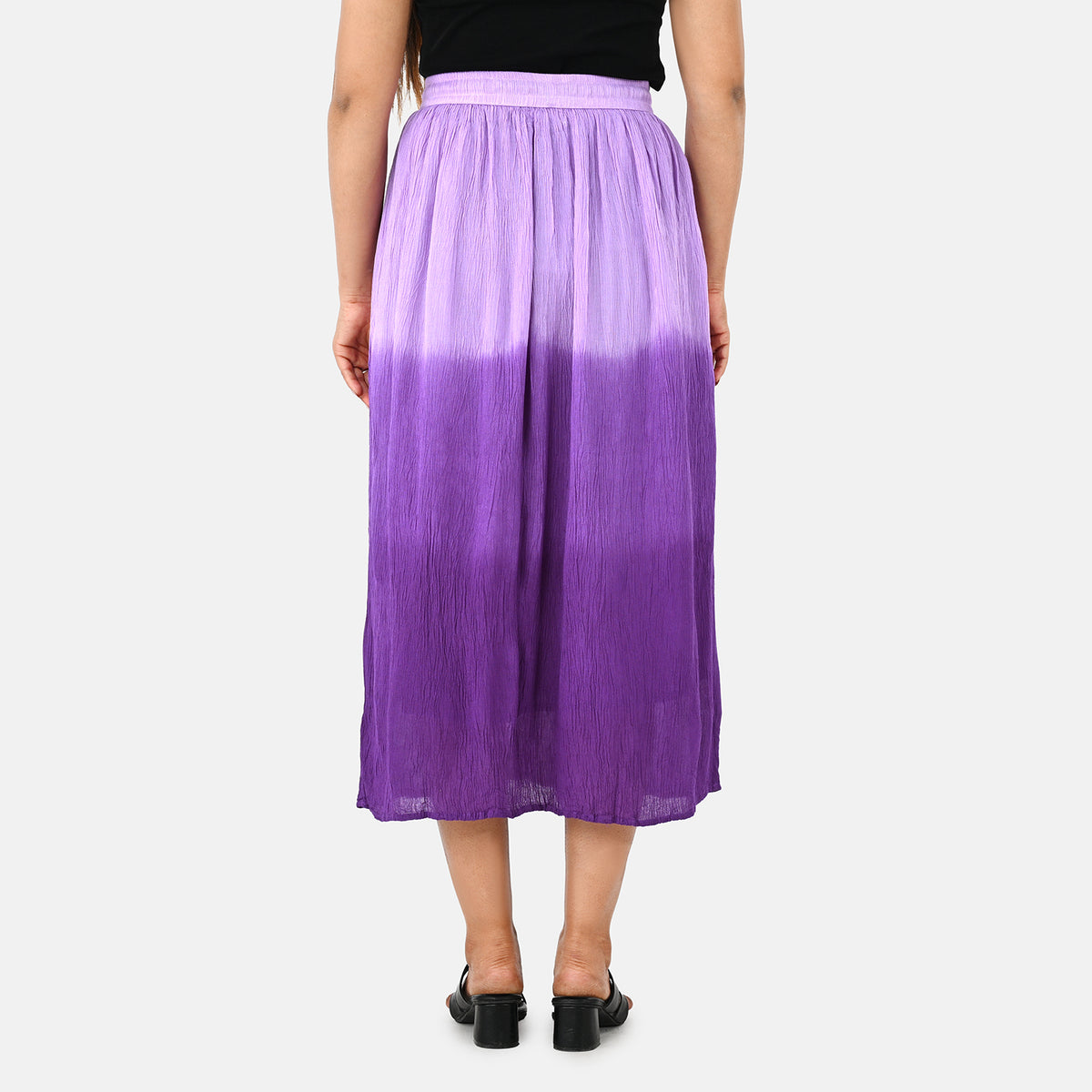 La Marey Tiered A-Line Ombre Dyed Maxi Skirt (Size L, 16-18) - Purple V32605546 3
