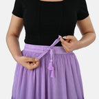 La Marey Tiered A-Line Ombre Dyed Maxi Skirt (Size L, 16-18) - Purple_8378568_5
