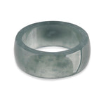 Natural Type A Jadeite 10MM Handcrafted Band Ring 45.00 Ct._8378675