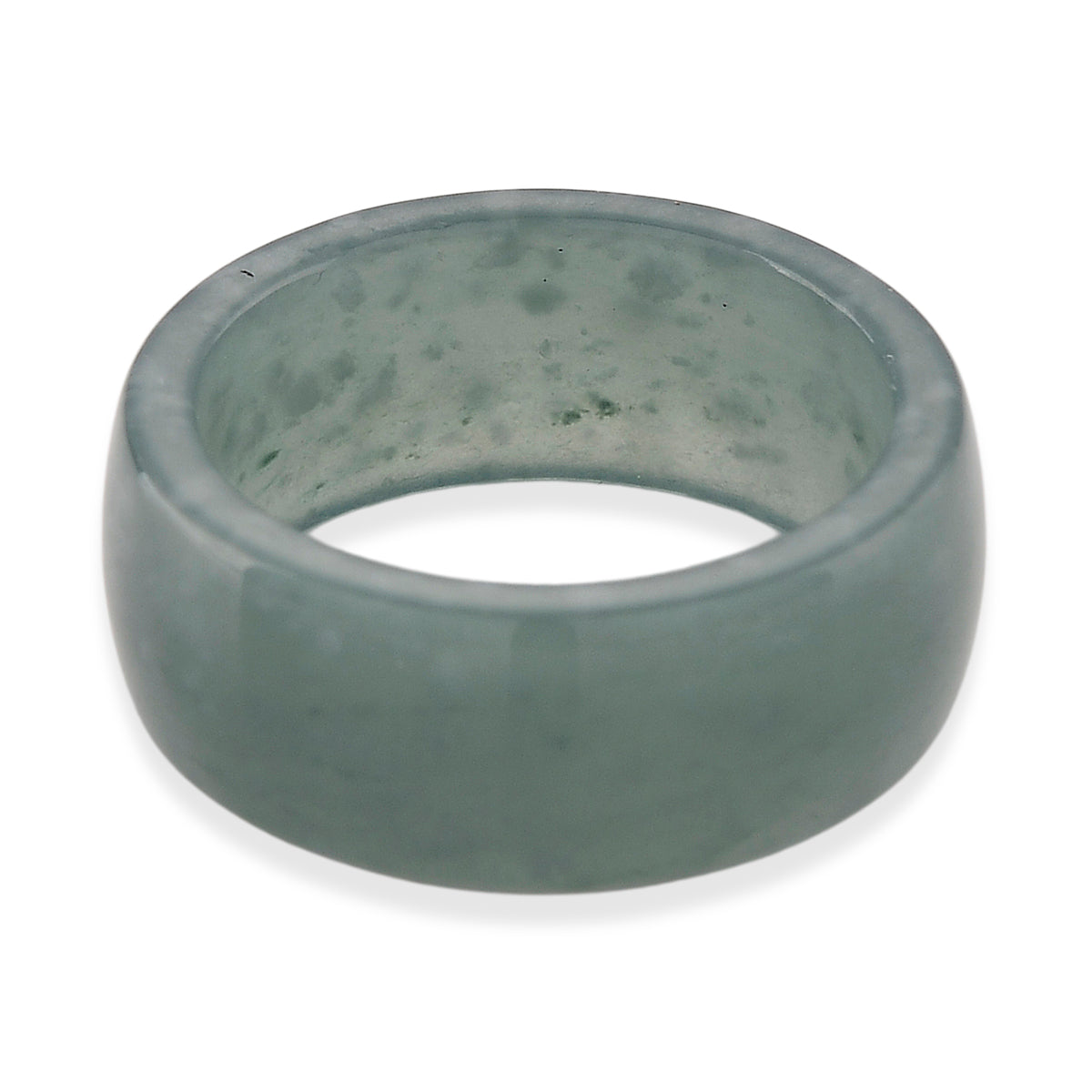 Natural Type A Jadeite Jade 10MM Handcrafted Band Ring 45.00 Ct. V32526681 5