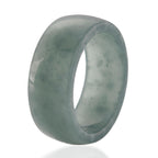 Natural Type A Jadeite 10MM Handcrafted Band Ring 45.00 Ct._8378679_3