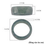 Natural Type A Jadeite 10MM Handcrafted Band Ring 45.00 Ct._8378679_5