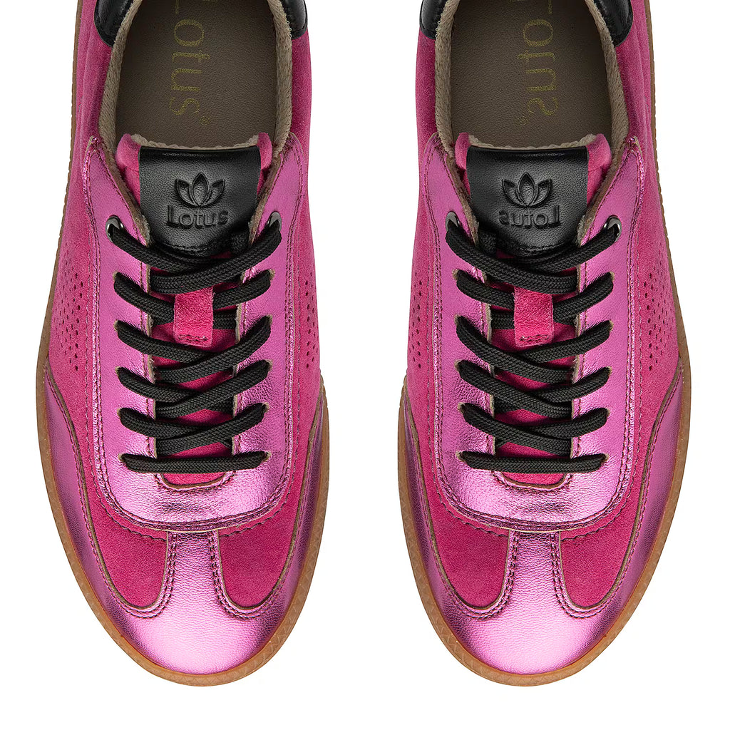 Lotus Frapporta Ladies Leather Trainers (Size 7) - Pink_8379118_6